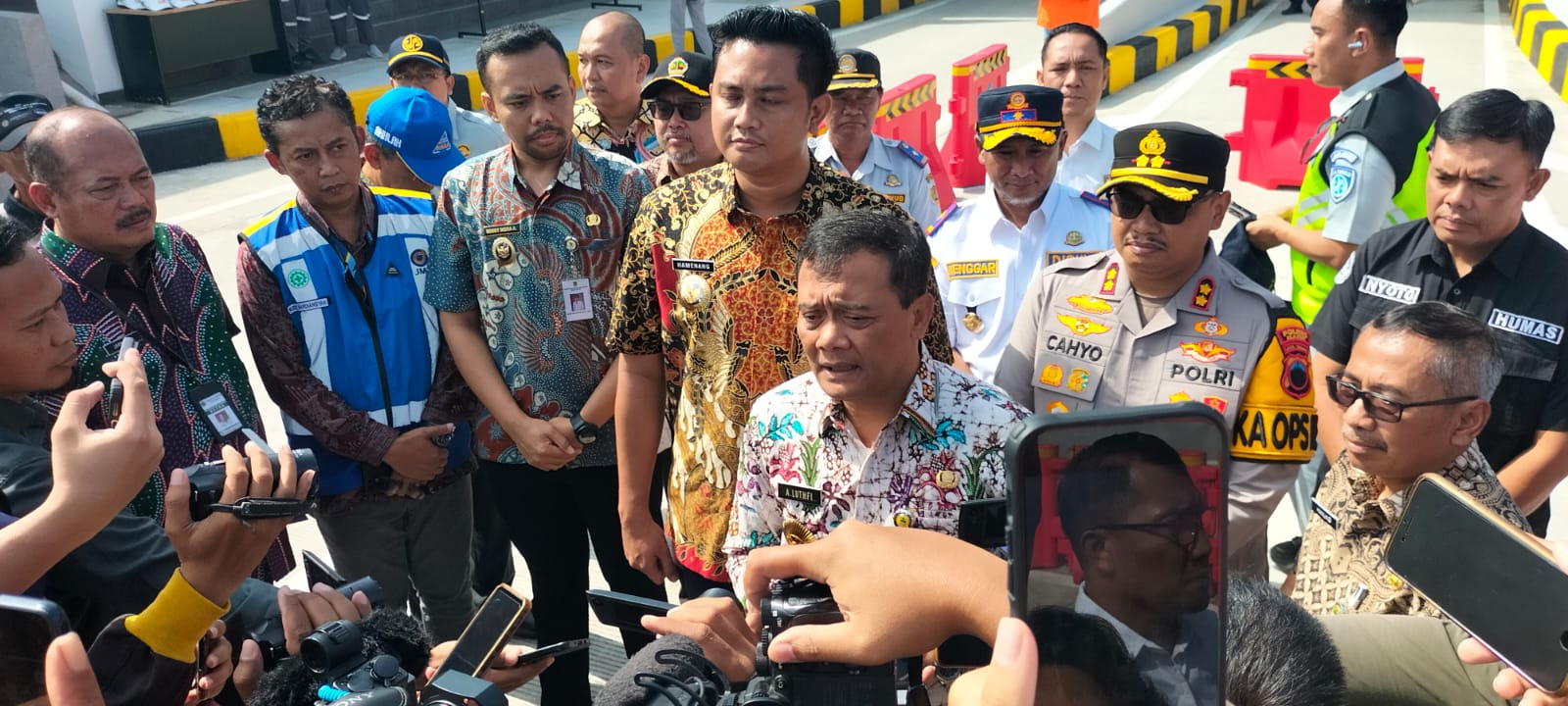 Kunjungan Gubernur Jawa Tengah ke Jalur Fungsional Tol Jogja Solo dalam rangka kesiapan Jalur Fungsional untuk Arus Mudik & Arus Balik lebaran 2025