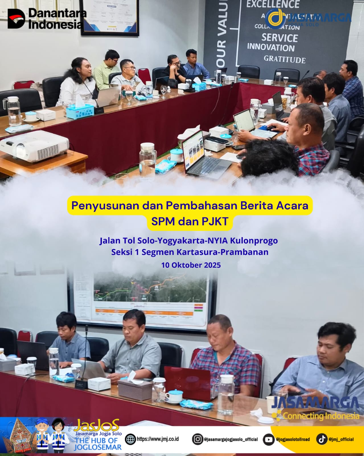 Pembahasan berita acara hasil pemantauan untuk memastikan seluruh aspek pelayanan sudah memenuhi standar yang telah ditetapkan